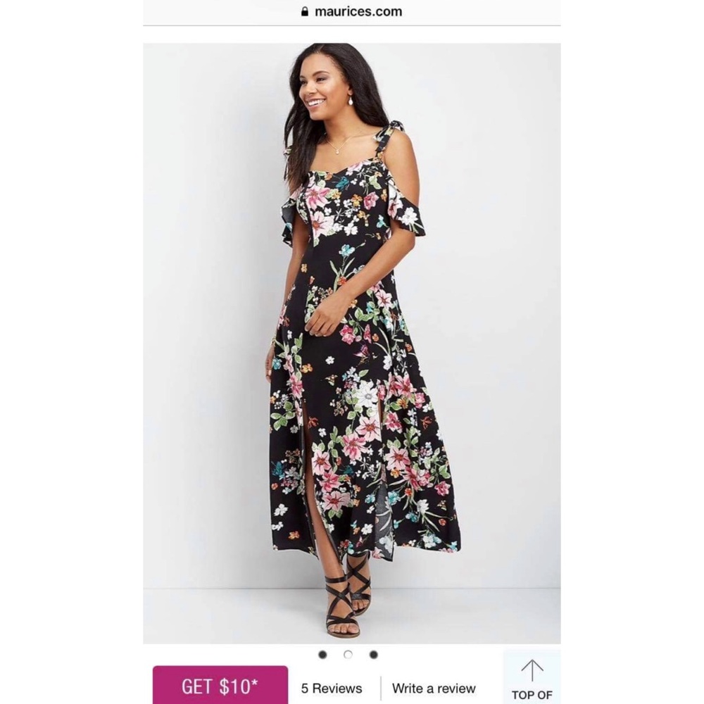 Maurices Love Fire Floral Dress
